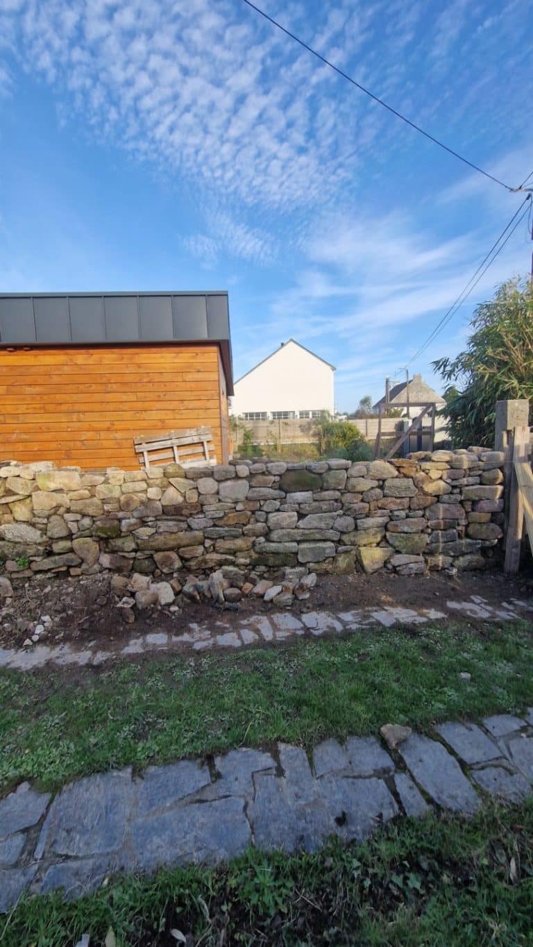 Creation de murets en pierre - Pont-Aven Concarneau